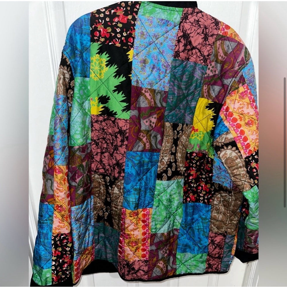 Supreme Reversible Patchwork Quilted Jacket Xl - image 5